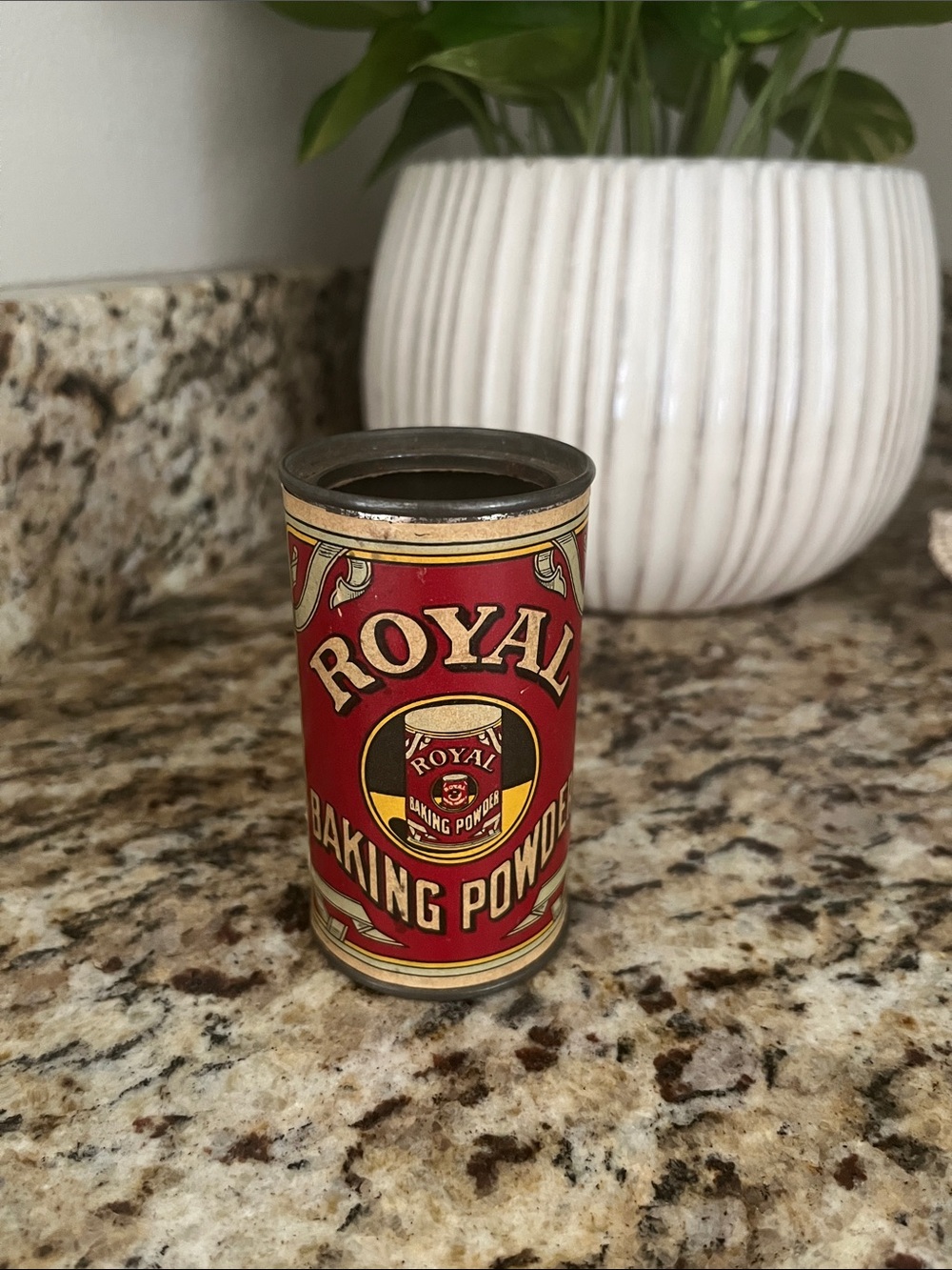 Vintage Royal Baking Powder Red Canister